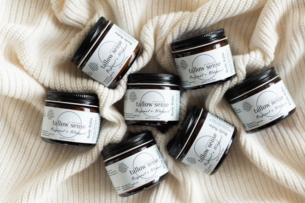 Tallow Sense Original Body Balm jar