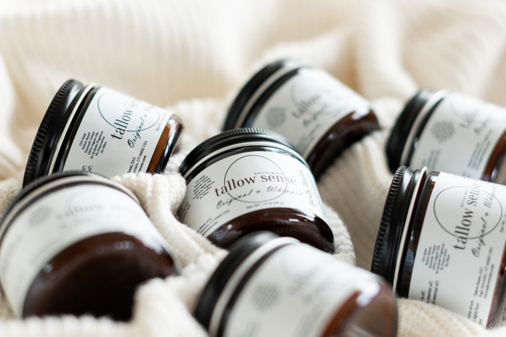 Tallow Sense Original Body Balm jar